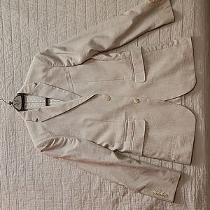 Perry Ellis linen sport coat beige 38r